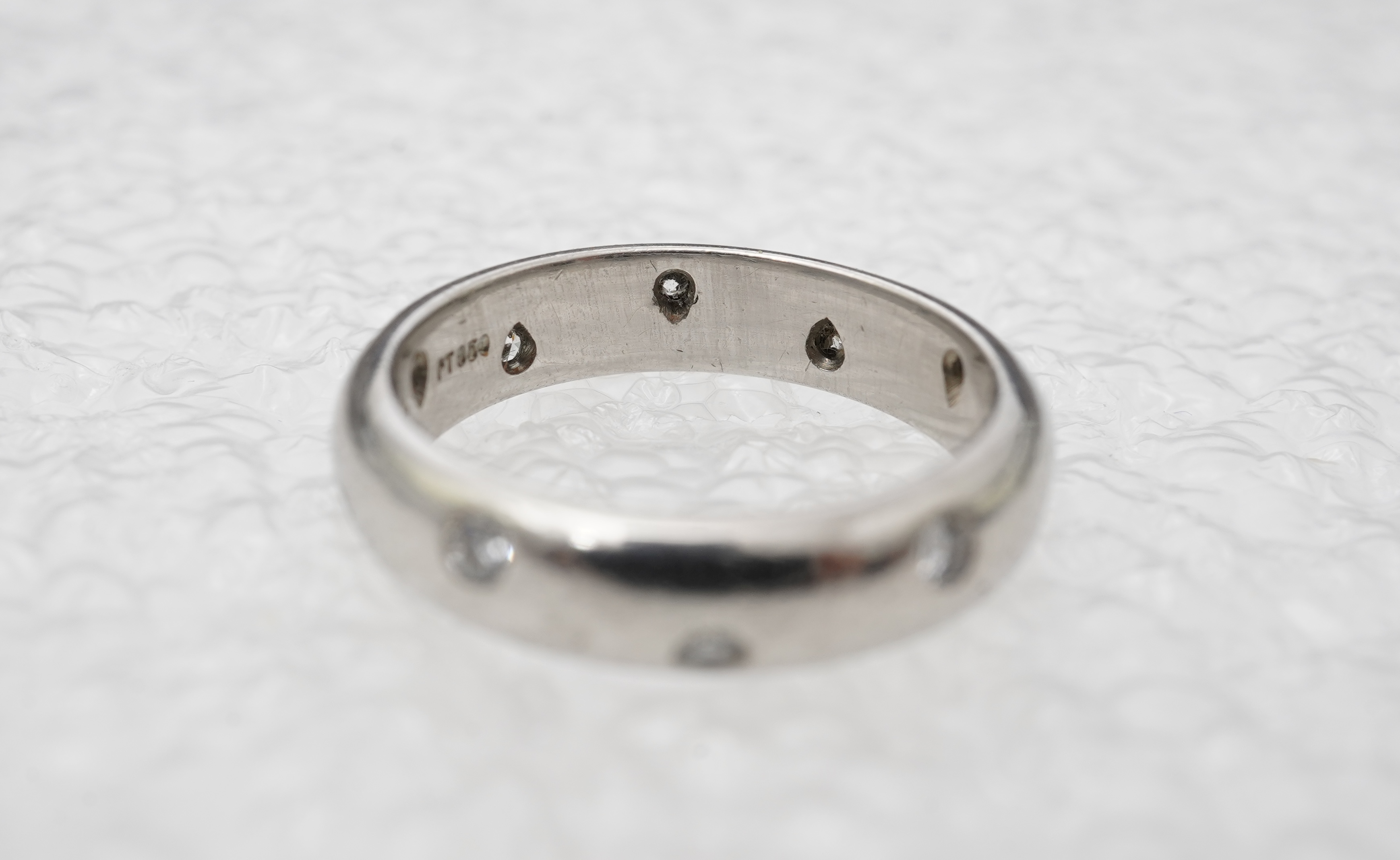 Tiffany & Co., a platinum and diamond ring